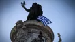 Les Grecs vivant en France témoignent du soutien des Français. Crédits photo : JOEL SAGET/AFP


