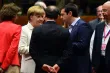 Angela Merkel, François Hollande et Alexis Tsipras © AFP


