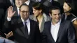 François Hollande reçu ce jeudi à Athènes par Alexis Tsipras Crédits photo : Thanassis Stavrakis/AP



