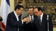 Alexis Tsipras et François Hollande lors du dîner organisé au palais présidentiel à Athènes Crédits photo : © Michalis Karagiannis / Reuter/REUTERS


