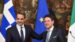 Kyriakos Mitsotakis était à Rome pour réfléchir, avec son homologue italien Giuseppe Conte, à des solutions en vue du prochain sommet européen. ANDREAS SOLARO/AFP


