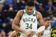 Giannis Antetokounmpo est incertain pour le match de lundi. (C. Creveling/Presse Sports)


