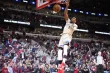 Le dunk de Giannis Antetokounmpo, samedi. (David Banks-Imagn Images)
