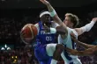 Sylvain Francisco contre la Finlande le 6 juillet dernier. (R. Perrocheau/L'Équipe)