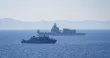 Des navires militaires turcs lors d'un exercice dans le golfe de Saros, en mer Égée, le 30 octobre 2025.
