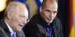 Wolfgang Schäuble (à gauche), le ministre allemand des finances, avec son homologue grec, Yanis Varoufakis, lors d'une conférence de presse commune à Berlin, le 5 février.


