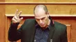 Le ministre des Finances, Yanis Varoufakis,  a brandi la menace  d'une sortie de l'euro  de son pays. Crédits photo : Petros Giannakouris/AP


