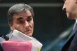 Euclide Tsakalotos, le ministre grec des finances, lors de l'Eurogrope du 22 mai à Bruxelles.


