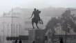 La statue d'Alexandre Le Grande, le 17 janvier 2018 à Thessalonique, en Grèce


