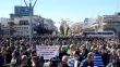 Manifestation à Orestiada, ville grecque près de la frontière avec la Turquie, pour soutenir les soldats grecs détenus en Turquie, le 11 mars 2018


