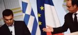 Alexis Tsipras,  le premier ministre grec, avec François Hollande,  en février dernier  à l'Élysée, à Paris. Crédits photo : MARTIN BUREAU/AFP


