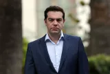 Le Premier ministre Alexis Tsipras a adouci son ton face aux créanciers de la Grèce, mercredi - AFP PHOTO/ LOUISA GOULIAMAKI


