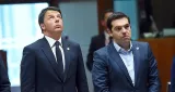 Matteo Renzi, le président du Conseil italien, et Aléxis Tsípras, le Premier ministre grec. - Photo Emmanuel Dunand / AFP


