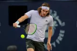 Tsistsipas affrontera le Britannique Daniel Evans en demi-finales. (Thaier Al-Sudani/Reuters)


