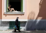 Dans les rues d'Athènes, vendredi.


