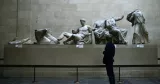 Dans la salle des marbres du Parthénon, dits "The Elgin Marbles" en anglais, d'après Lord Elgin, ambassadeur britannique à Constantinople, qui les fit envoyer à Londres en 1801-1802. Au British Museum, Londres, le 16 octobre 2014. PHOTO DYLAN MARTINEZ/REUTERS


