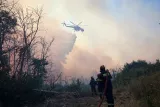 Dans la banlieue nord-ouest de Kryoneri, à Athènes, le 26 juillet 2025. YORGOS KARAHALIS / AP