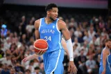 Antetokounmpo, lors des JO 2024 de Paris. (A. Réau/L'Équipe)