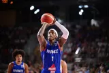 Frank Ntilikina sous les couleurs de l'équipe de France. (J.-B. Autissier/L'Équipe)