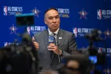 Mark Tatum lors du dernier All-Star Game. (T. Coskun/AFP)