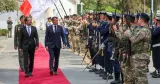 Le président chypriote, Nikos Christodoulides reçoit son homologue français Emmanuel Macron, en visite officielle à Nicosie, le 23 avril 2026. Yiannis Kourtoglou / REUTERS
