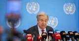 Le secrétaire général des Nations unies, António Guterres, à Nicosie (Chypre), le 29 juillet 2026.