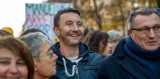 Olivier Besancenot lors d'une manifestation contre l'austérité, en novembre 2014 à Paris. (DENIS PREZAT / CITIZENSIDE / AFP)


