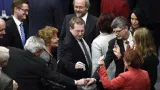 Les députés allemands ont voté vendredi la prolongation de l'aide européenne à la Grèce. Crédits photo : ODD ANDERSEN/AFP


