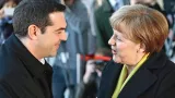 Alexis Tsipras et Angela Merkel, lundi, à Berlin. Crédits photo : Michael Sohn/AP


