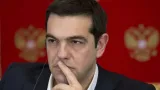 Alexis Tsipras, premier ministre grec, mercredi à Moscou. Crédits photo : ALEXANDER ZEMLIANICHENKO/AFP


