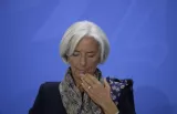 Christine Lagarde, directrice du FMI, à Berlin en mai. (Photo Johannes Eisele. AFP)


