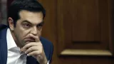 Alexis Tsipras devant le Parlement grec le 5 juin dernier Crédits photo : Petros Giannakouris/AP


