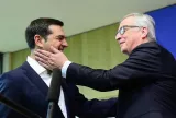 Les dirigeants de la zone euro ont jeté lundi soir les bases d'un compromis politique avec le gouvernement grec - Emmanuel Dunand /AFP



