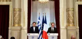 Alexis Tsipras et François Hollande à l'Elysée, le 4 février 2015. (MARTIN BUREAU / AFP)


