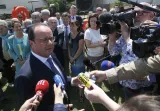 François Hollande répond aux questions des journalistes, le 1er juillet à Lyon.


