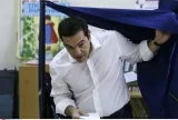 Alexis Tsipras invite son peuple à adresser «?un message de démocratie et de dignité à l'ensemble du monde?». - Petros Karadjias/AP/SIPA


