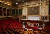 Vue de l'hémicycle de l'Assemblée nationale le 6 décembre 2005 à Paris.


