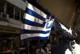 Dans le centre d'Athènes, le 19 juillet.


