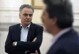 Le ministre de l'énergie grec Panos Skourletis prêtant serment au palais présidentiel d'Athènes, le 18 juillet 2015.


