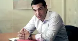 Le premier ministre grec Alexis Tsipras lors d'une réunion avec son ministre de l'Intérieur, le 7 août. - AFP


