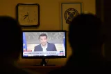 Alexis Tsipras annonce des élections législatives anticipées. Image: AFP PHOTO/ LOUISA GOULIAMAKI


