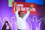 Alexis Tsipras à Athènes, vendredi soir.


