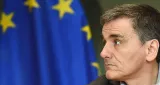 Le ministre grec des Finances, Euclide Tsakalotos se plaint de la position «?très dure?» du FMI qui empêche un accord sur la première revue du programme de soutien - Emmanuel Dunand/AFP


