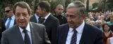 Le dialogue est rompu entre les deux leaders chypriotes, le Grec Nicos Anastasiades (à gauche) et le Turque Mustafa Akinci, photographiés ici en juillet 2015. © Reuters/Yiannis Kourtoglou/File Photo


