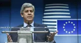 C'est le ministre des Finances portugais, Mario Centeno qui préside désormais les réunions de l'Eurogroupe - JOHN THYS/AFP


