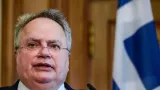 Le ministre des Affaires Etrangères grec Nikos Kotzias à Berlin le 29 mai 2018


