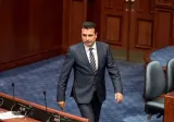Le Premier ministre de Macédoine au Parlement, vendredi 19 octobre 2018. Image: AFP



