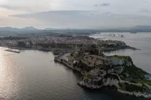 La ville de Corfou, le 15 octobre 2025.