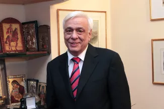 Un ex-ministre conservateur élu président de la Grèce Prokopis Pavlopoulos. Image: AFP