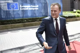 Les discussions risquent d'être encore longues prévient Donald Tusk. Image: Keystone


